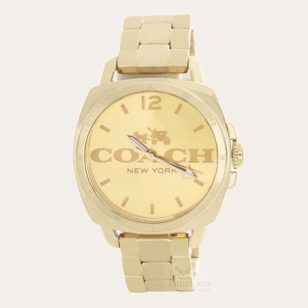 coach gold boyfriend bracelet watch