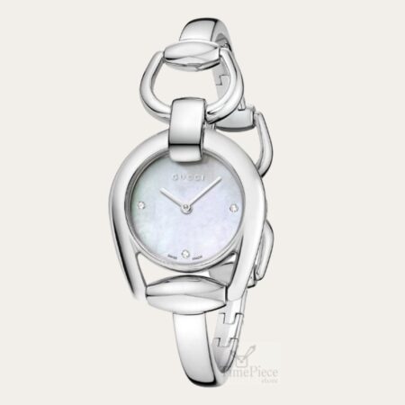 GUCCI Horsebit Diamond Ladies Watch 
