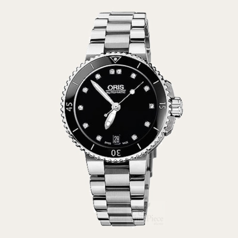ORIS Aquis Date Diamond Ladies Watch [01 733 7652 419407 8 18 01P