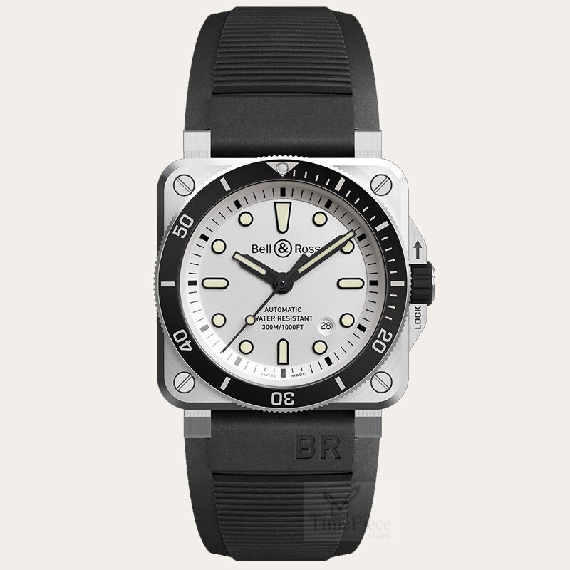 BELL AND ROSS BR 03-92 Diver White Men 