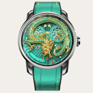 LUCKY HARVEY Limited Edition Green Enamel Dragon Men Watch [DRAGON GREEN LIMITED]