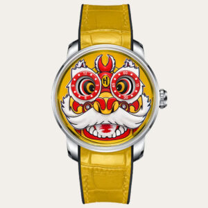 LUCKY HARVEY Yellow Lion Men Watch [LION YELLOW]